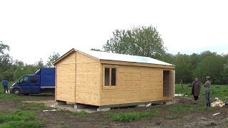 Дачный домик 4.6х5.8м. из двух бытовок "Большая Вруда". Цена в СПб 149 000 руб.