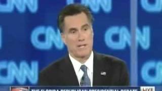 Mitt Romney and Newt Gingrich views on Palestine - 2012 Debate