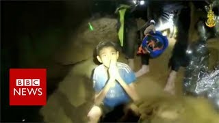 Thailand cave: New video shows boys in 'good health' - BBC News