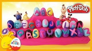 L'alphabet avec des oeufs surprises et de la pâte à modeler Playdoh - Titounis