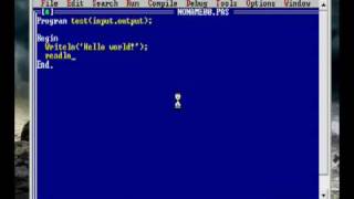 Turbo pascal: Hello world