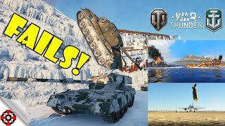 ARMORED FAILS - Funny & Epic Moments from WOT, WOWS, WT! (June 2018)