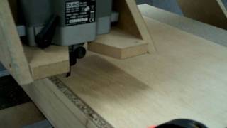 homemade CNC, Mach3, Pro engineer CAM, first test in wood