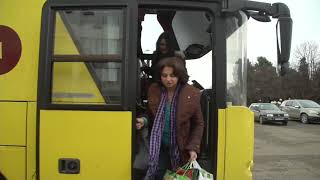 Прибытие беженцев из Нагорного Карабаха в Степанакерт