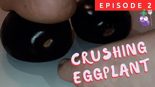 18 – Feet vs Eggplant (2/2) ♡ Food Crushing - barefoot, soles ? - ASMR -  (Aubergine, Fußsohle)