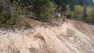 Ervin Kovacs si Sorina Sandu la cursul de enduro
