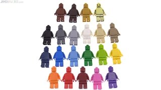 MonoFigs.com monochrome LEGO minifigs set