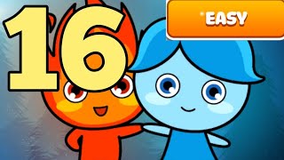 LuckyBoy And PrettyGirl Crystal Temple Maze Easy Mode Level 16