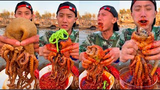 【大食い_FULL】海にはタコ、カニ、アサリなどの魚介類がたくさんあります。シーフードはおいしいです。一緒に食べましょう。34#4