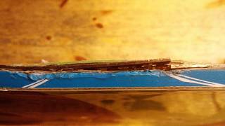 Snowboard Flow Merc ремонт канта и скользяка. Edge and base repair.