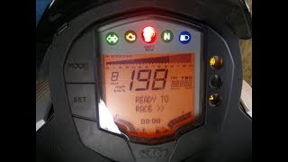 KTM Duke200 top speed