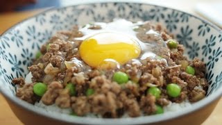 Cantonese Minced Beef with Egg Over Rice - 窩蛋牛肉
