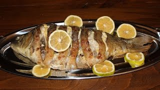 Карп запеченный в духовке