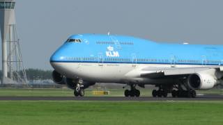 Beautiful Klm 744 takeoff at schiphol