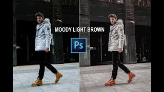 How To Edit MOODY LIGHT BROWN - Photoshop Tutorial