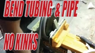 Bending Tube and Pipe without kinking it... Tubing Bender Homemade