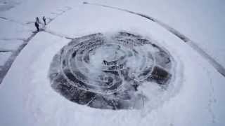 Ледяной лабиринт на озере  Байкал(Labyrinth of ice on lake Baikal)