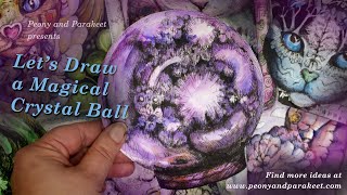 Let's Draw a Magical Crystal Ball - How to draw glass!