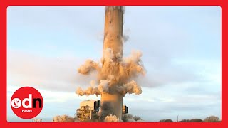 BOOM! Scotland's 600ft Coal Chimney DESTROYED