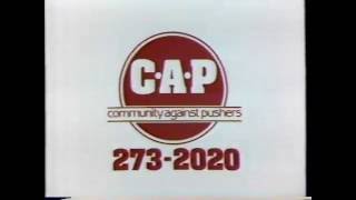 Community Against Pushers Milwaukee hotline [10 sec] (1985)