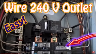 How to Wire a 240 Volt Outlet - DIY Install a 220 Volt Outlet - NEMA 6-20 20 AMP Circuit Breaker HD