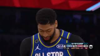 Anthony Davis gets Team Lebron the win from the free throw line NBA All Star game 2020