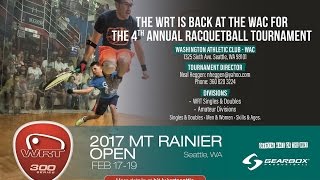 2017 WRT Mt Rainier Open Doubles Final Parrilla-Montoya vs Fernandez-Rodriguez