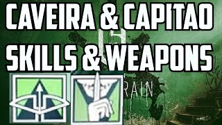 Rainbow Six Siege Caveira & Capitão Gameplay Skills, Abilities, Weapons Gadgets Brazil Operators DLC