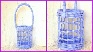 Ажурная подставка под бутылку из газетных трубочек! МК!