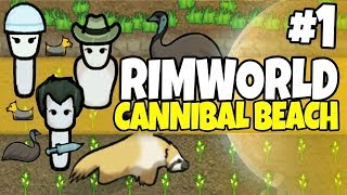 Rimworld - Cannibal Beach #1 - Human Sushi