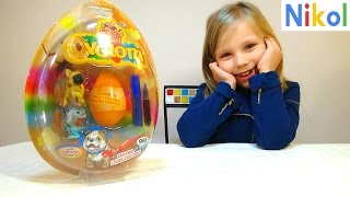 Открываем игрушки и яйцо с сюрпризом ,, Щенки ищут Друзей " cuccioli cerca amici NICOL