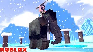 WAR MAMMOTH WRECKS WHOLE TEAM + ADURITE / XP FARM!! | ROBLOX BOOGA BOOGA
