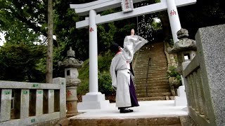 熱海市和田木神社の記録　大鳥居竣工報告祭　桜の木「木魂祭（もっこんさい）」　２０２２／５／１５