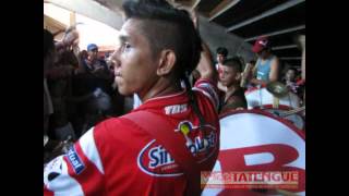 Bombos y trompetas previo UNION vs Arsenal WEBTATENGUE