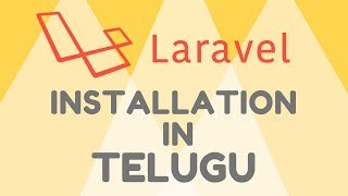 How to install laravel |  Telugu Tutorial