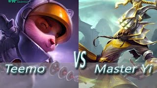 League of Legends - Astro Teemo vs Master Yi - Ranked Placement Match 2 5.16 Rework THE TEEMO CARRY