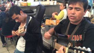 Live Lunchtime Music in Mexican Market - Ojala Que Llueva Cafe en el Campo