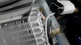 Засор капилярки на входе в испаритель  Низкотемпературный шкаф Tefcold