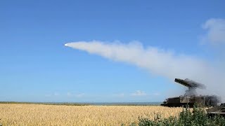 Учебные стрельбы расчетов войсковой ПВО на полигоне в Ейске