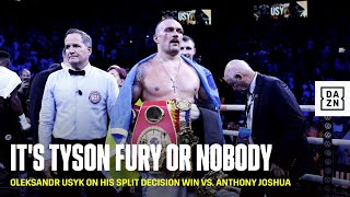 OLEKSANDR USYK WANTS TYSON FURY!