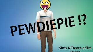 Creating PewDiePie ! : Sims 4 Create A Sim Demo