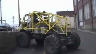 Incredible 4x4 Unimog Climbing Retaining Wall