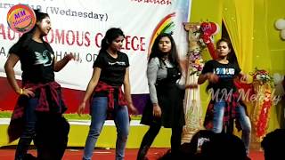Crazy crazy feeling College girls Dance 2019 || Karanjia Autonomous College Annual function 2019