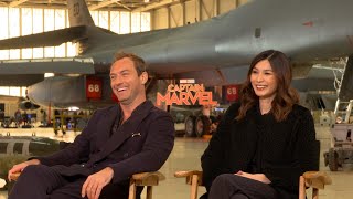 Captain Marvel: Jude Law and Gemma Chan Talk Empowerment (Exclusive)