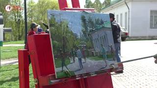 Художник Борис Коган. Пейзаж "Парк Коломенское" Картина маслом. Пленэр