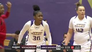 CAA Women's Basketball Highlights: JMU 67, Northeastern 54