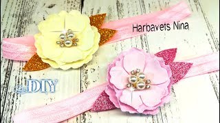 ПОВЯЗКА ДЛЯ МАЛЫШКИ ЦВЕТЫ ИЗ ФОАМИРАНА?BANDA PARA FLORES DE BEBÊ DE FOAMIRAN?