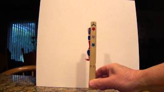 Acrobat man wooden toy demo