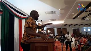 Murkomen forced to calm MCAs offended by Kajwang English tips slur