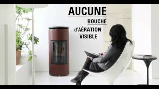 TUBE la prémiere poêle à pellets sans aucune bouche d'aération visible